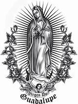 Guadalupe Virgen Chicano Tatuajes Tatuaje Morena Lowrider Virgencita Religiosos Catrinas Salvaje sketch template