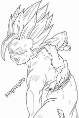 Gohan Kamehameha Goku Ssj Lineart Kingvegito Dbz Sketchite Ssj4 Lapiz 색칠 공부 Fc00 Saiyan Bocetos sketch template