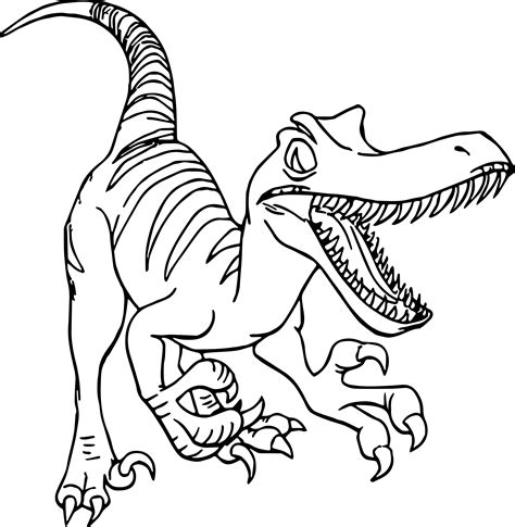 velociraptor coloring pages  getcoloringscom  printable