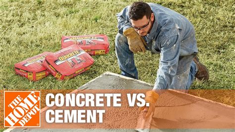 concrete  cement  difference  concrete cement