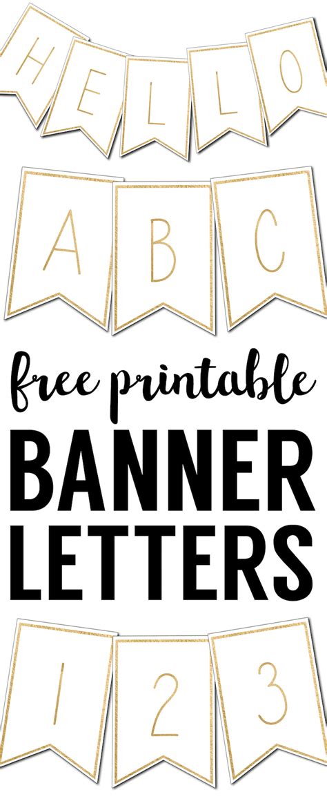 printable banners letters
