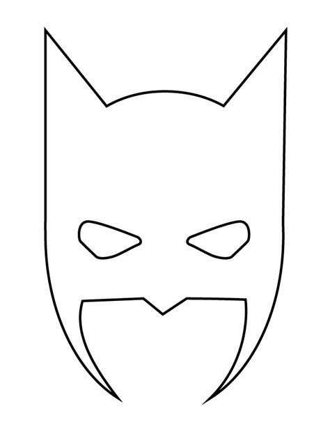 batman mask halloween stencil kolorowanki szablony