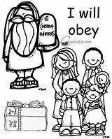 Obey Coloring Lds Will Kids Bible Gods Word Lesson School Pages Children Sunday Ones Little Behold Church Crafts Parents Craft sketch template