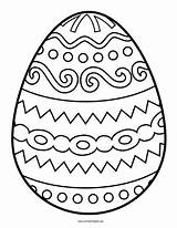 Easter Egg Coloring Printable Allfreeprintable sketch template