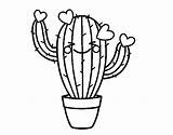 Cactus Coloring Heart Saguaro Drawing Pages Colorear Printable Getdrawings Coloringcrew Valentines Clipartmag Book sketch template
