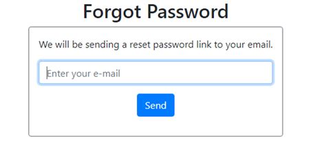 Spring Security Forgot Password Tutorial