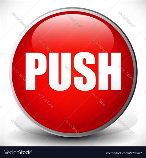 red push button royalty  vector image vectorstock