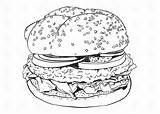 Hamburger Hamburgers Hamburguesa Hamburguesas Burgers sketch template