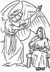 Anunciacion Mary Virgen Archangel Colorea Lectio Religione Sencillez Anuncio Catechismo Sencillo Annunciazione Guadalupe sketch template