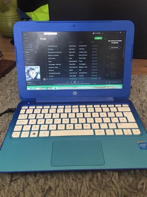 ombre blue hp notebook laptop  benfleet essex gumtree