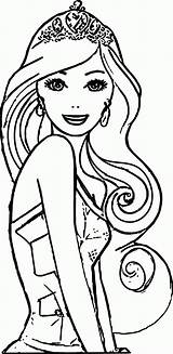 Coloring Pages Face Barbie Color Printable Print Wecoloringpage Getcolorings Getdrawings sketch template