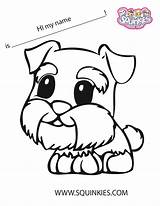 Coloring Squinkies Pages Cute Print Dog Printable Para Colorir Colouring Small Official Info Páginas Animals Desenhos Color Uploaded sketch template
