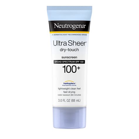 buy neutrogena ultra sheer dry touch water resistant   greasy sunscreen lotion  broad