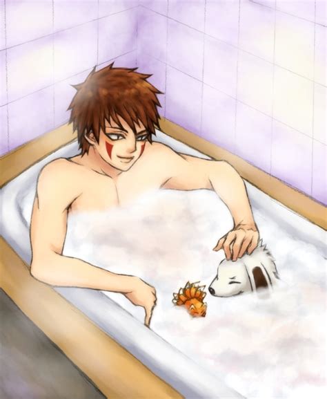 kiba bath time naruto fan art 9374031 fanpop