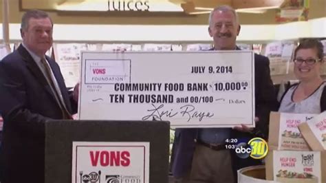 von s and abc30 team up for feed the valley food drive