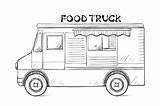 Truck Food Sketch sketch template