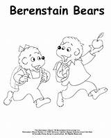 Coloring Berenstain Pages Bears Bear Sister Brother Going School Clipart Pbs Comments Library Activity sketch template