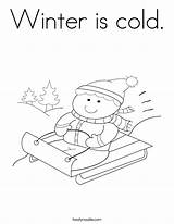 Coloring Cold January Fun Winter Worksheet Twistynoodle Built California Usa Sled Boy Favorites Login Add Noodle sketch template