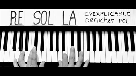 inexplicableque tiene tu espiritu piano facil tutorial acordes chordify