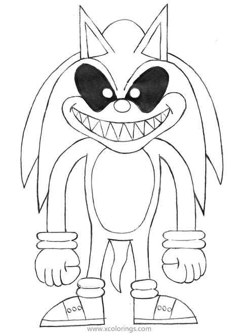 sonic exe coloring pages  horrorshowfrea xcoloringscom