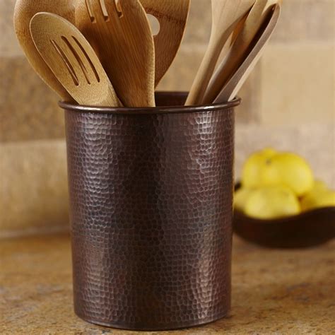 native trails artisan crafted luxury   kitchen  bath copper utensils large