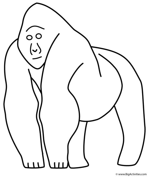 ape coloring page animals