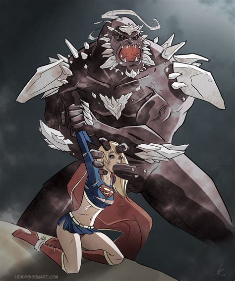 it s doomsday but after today supergirl s gonna call him the biggest man rod that could fit into