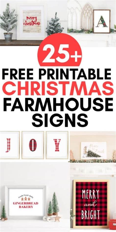 printable farmhouse christmas francesco printable