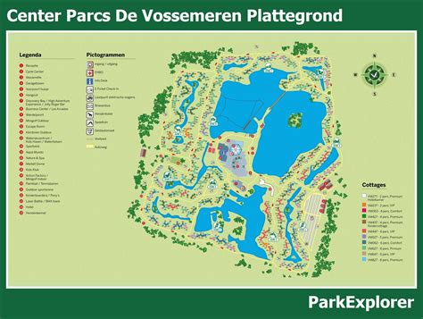 plattegrond van center parcs de vossemeren parkexplorer