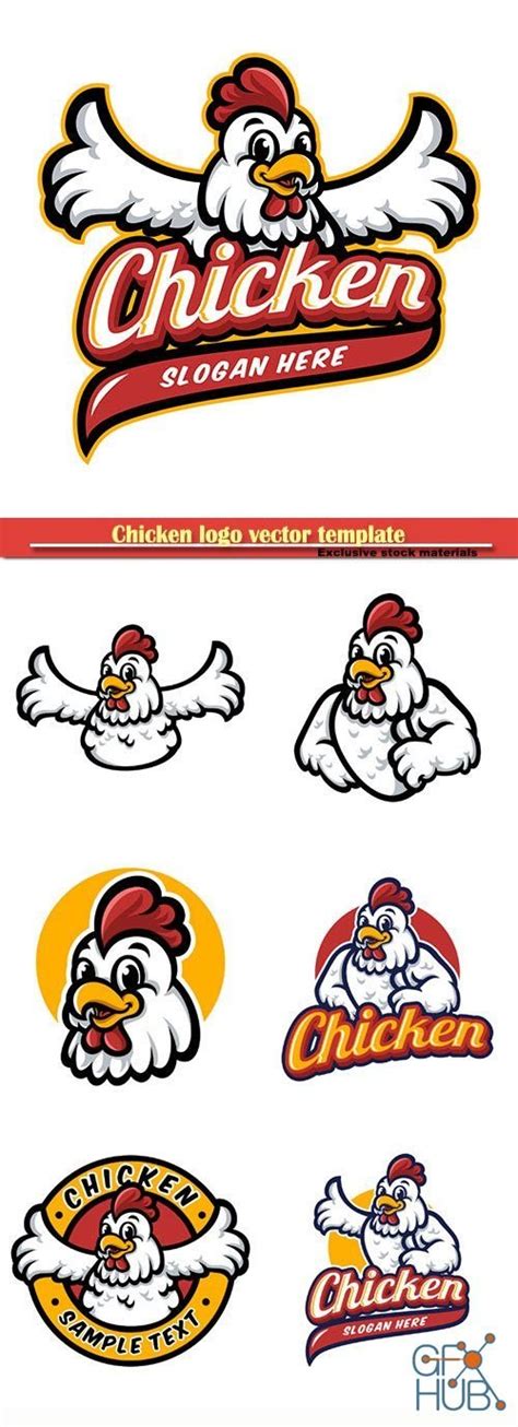 chicken logo vector template eps gfx hub