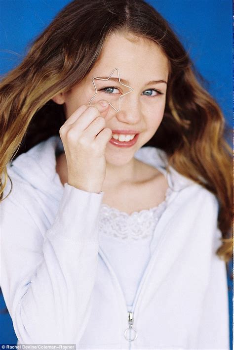 miley cyrus modelling shoot when she was 11 year old girl named destiny