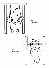 Nijntje Miffy Coloringpages1001 Speeltuin Moeilijke Moeilijk Kerst sketch template