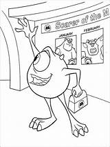 Inc Coloring Pages Monsters Monster Printable sketch template