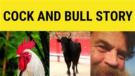 🔵 A Cock And Bull Story Cock And Bull Story Meaning Idioms Esl