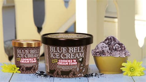 Blue Bell S Cookies ’n Cream Cone Ice Cream Debuts In