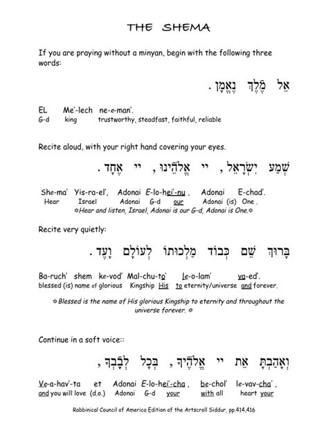 shema shema yisrael names  god  judaism