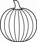 Pumpkin Clip Outline Lineart Line Halloween Harvest Color Food Sweetclipart sketch template
