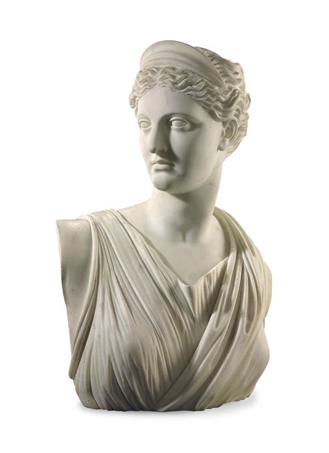 an italian white marble bust of venus 19th century christie s