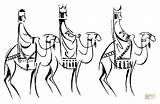 Magos Silueta Drie Koningen Kleurplaten Oriente Kleurplaat Camels Siluetas Des Mago Epiphany sketch template