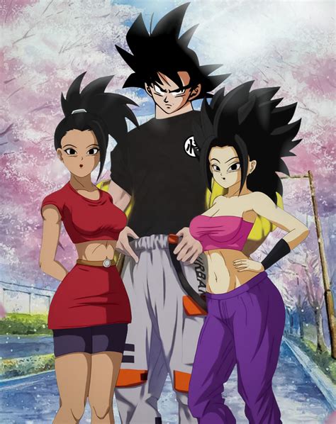 Goku Caulifla And Kale Date By Satzboom On Deviantart Anime Dragon