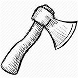 Hatchet Drawing Axe Coloring Icon Paulsen Book Sketch Template Gary Chop Blade Tool Work Transparent Clipartmag Basic sketch template