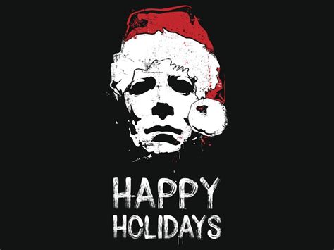 michael myers happy holidays horror  grunge sublimation etsy
