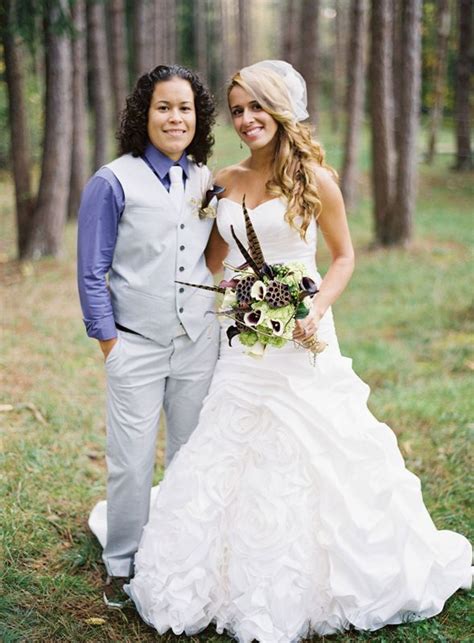 pin on what to wear to your queer wedding lesbian weddings gay weddings