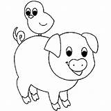 Coloring Pig Pages Baby Pigs Printable Cute Piggy Kids Color Funny Miss Animals Colouring Print Realistic Head Getcolorings Animal Colorings sketch template
