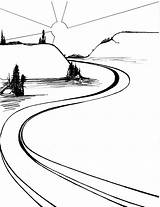 River Clipart Path Winding Flowing Road Clip Drawing Cliparts Creek Clipartmag Clipground Library Pluspng Transparent Collection sketch template
