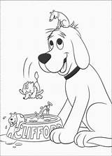 Clifford Coloring Dog Red Big Pages Colouring Uteer sketch template