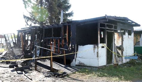fire hits homes  trailer park prince george citizen