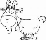 Goat Coloring Pages Printable Cartoon Kids sketch template