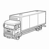 Truck Coloring Pages Lastebil Delivery Printable Colouring Color Top Monster Crane Levering Car Transport Sheets Kids Birthday Choose Board sketch template