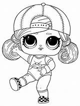 Lol Doll Pages Coloring Surprise Suprise Girl Kids sketch template